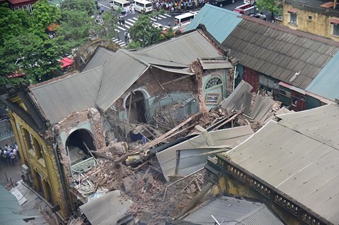 Sập biệt thự cổ ở Hà Nội, đã có người tử vong